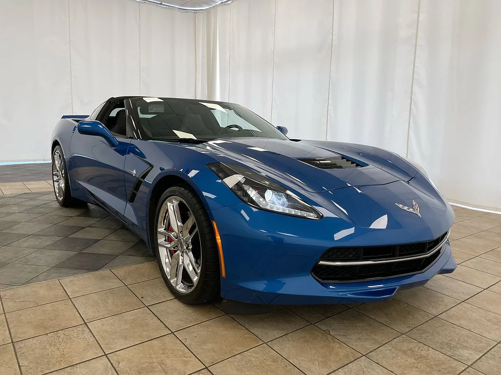 Used 2015 BLUE Chevrolet Stingray Z51 image 35