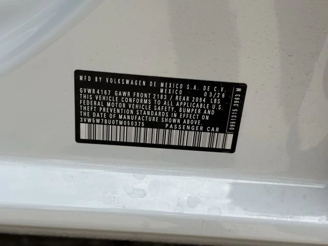 New 2026 White Volkswagen 1.5T S image 19