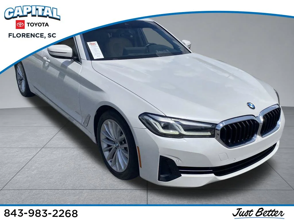 Used 2021 White BMW 530i image 1