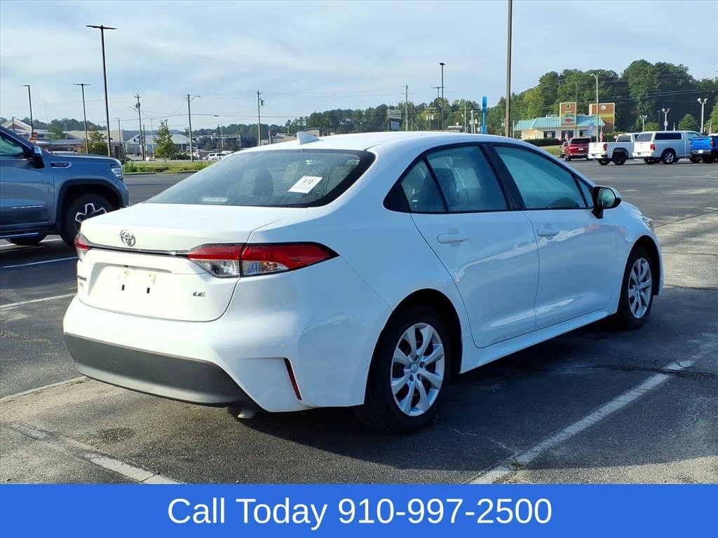 Used 2025 White Toyota LE image 6