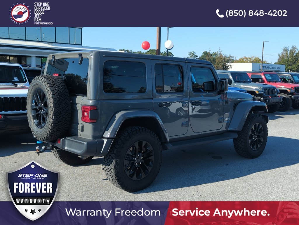 Used 2022 Gray Jeep Unlimited Sahara 4xe image 5