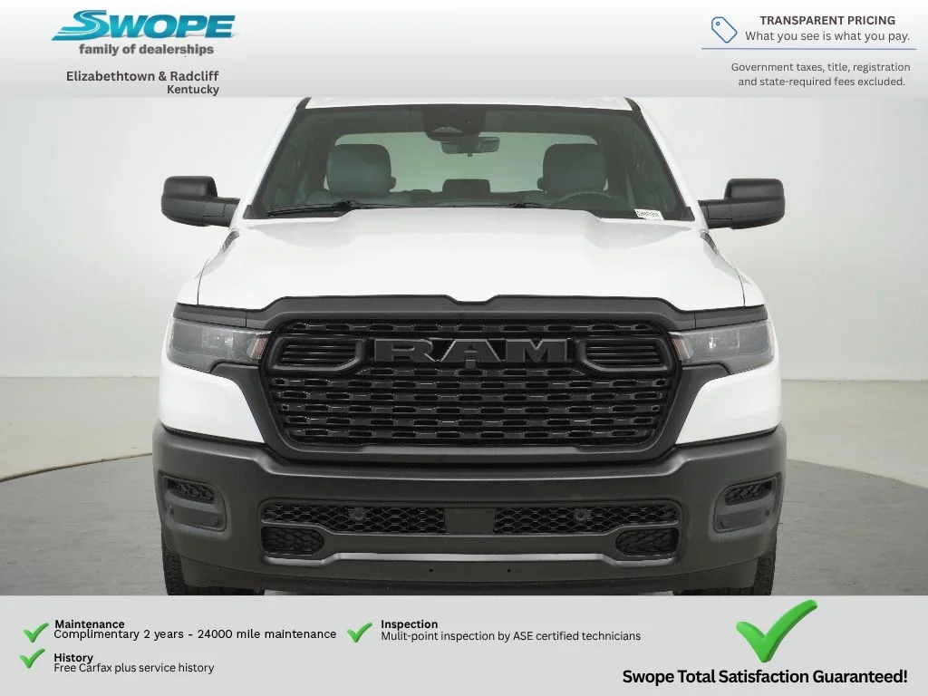 New 2026 Bright White Clear-Coat Exterior Paint RAM Tradesman image 8