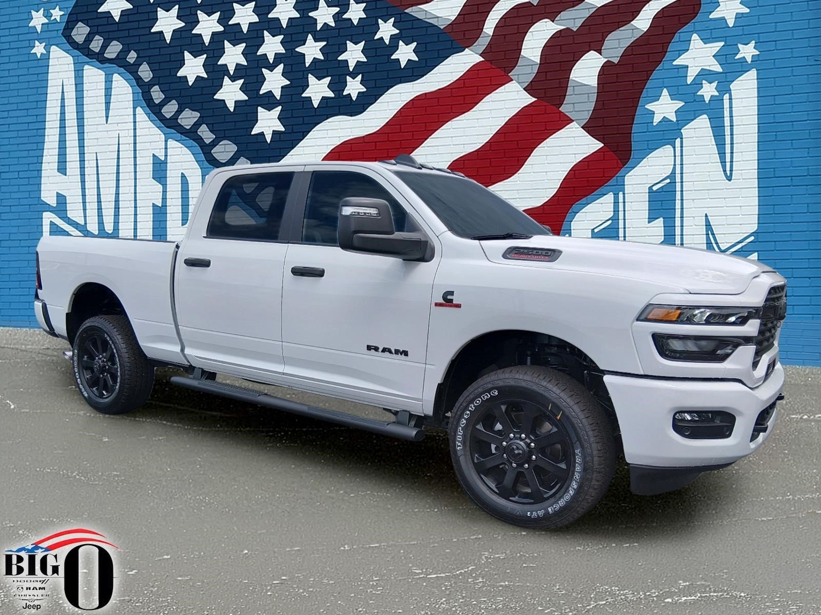 New 2026 Bright White Clear-Coat Exterior Paint RAM Big Horn Crew Cab 4x4 6