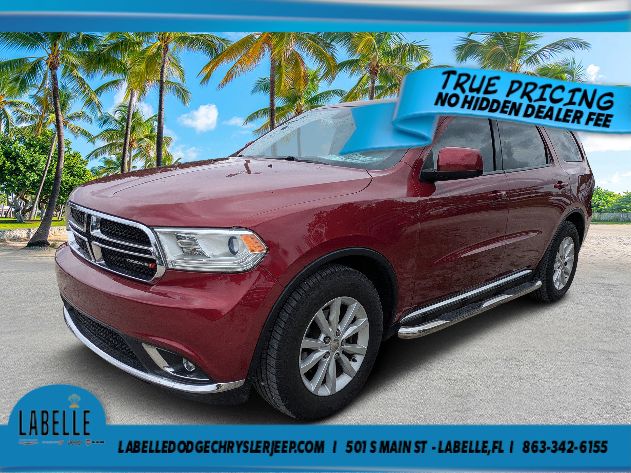 Used 2015 Deep Cherry Red Crystal Pearlcoat Dodge SXT image 6