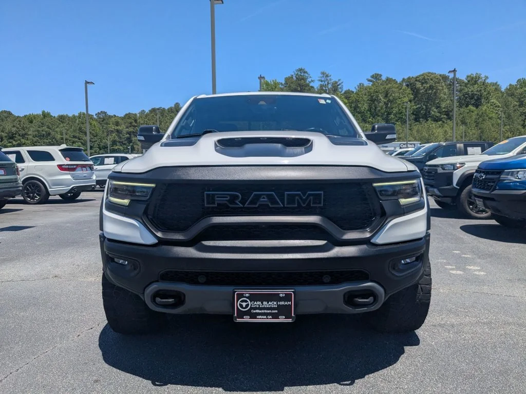 Used 2021 Bright White Clearcoat Ram TRX image 2