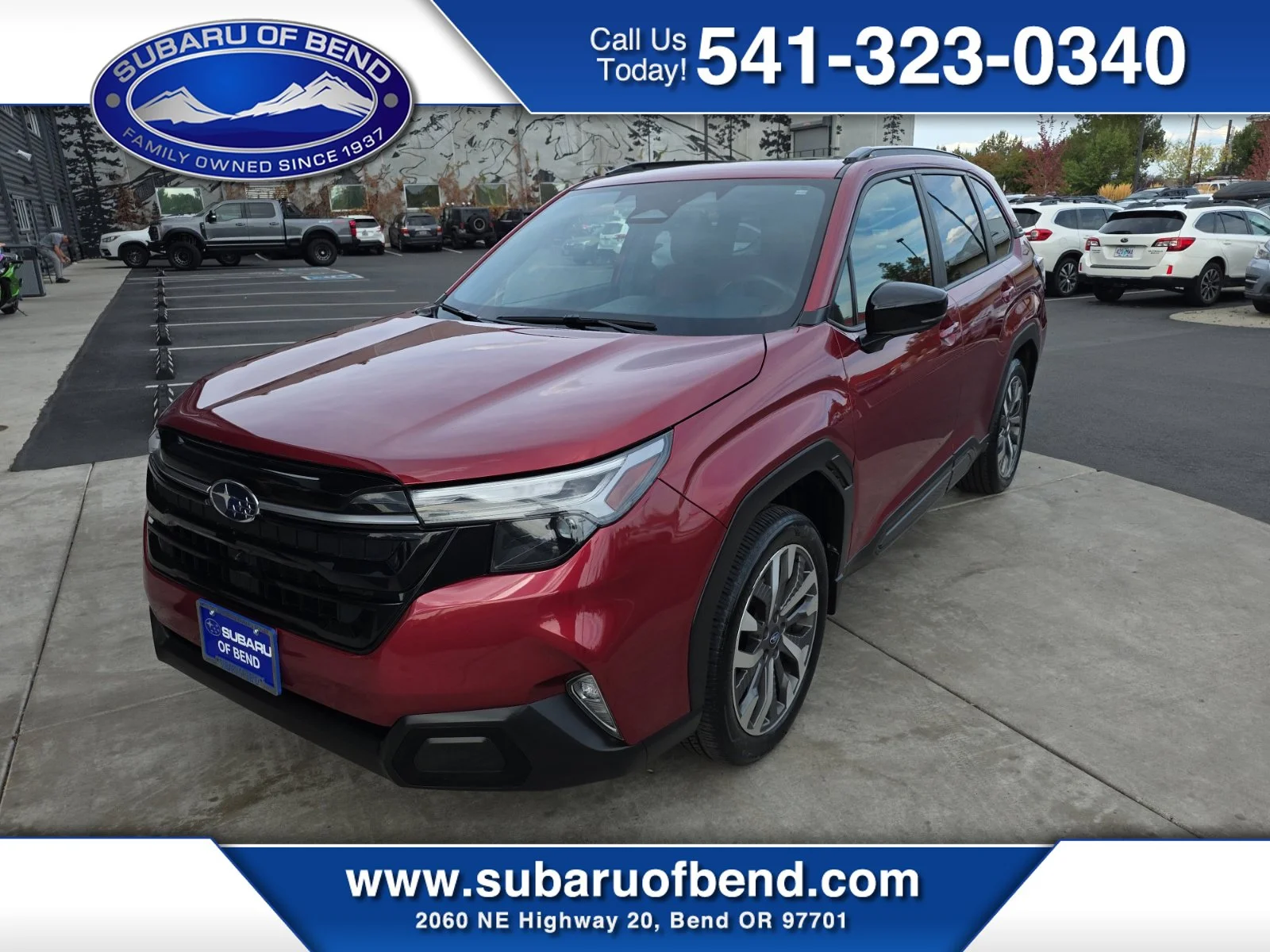 Used 2025 Crimson Red Pearl Subaru Touring image 1