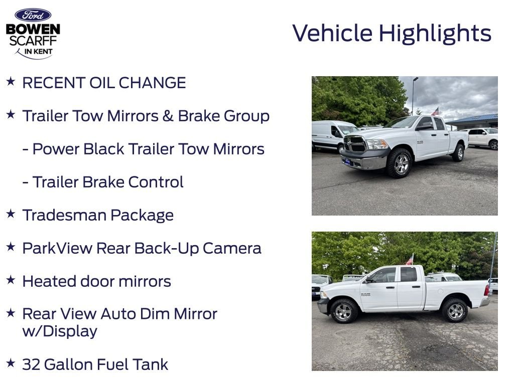 Certified Used 2016 Bright White Clearcoat Ram Tradesman image 5