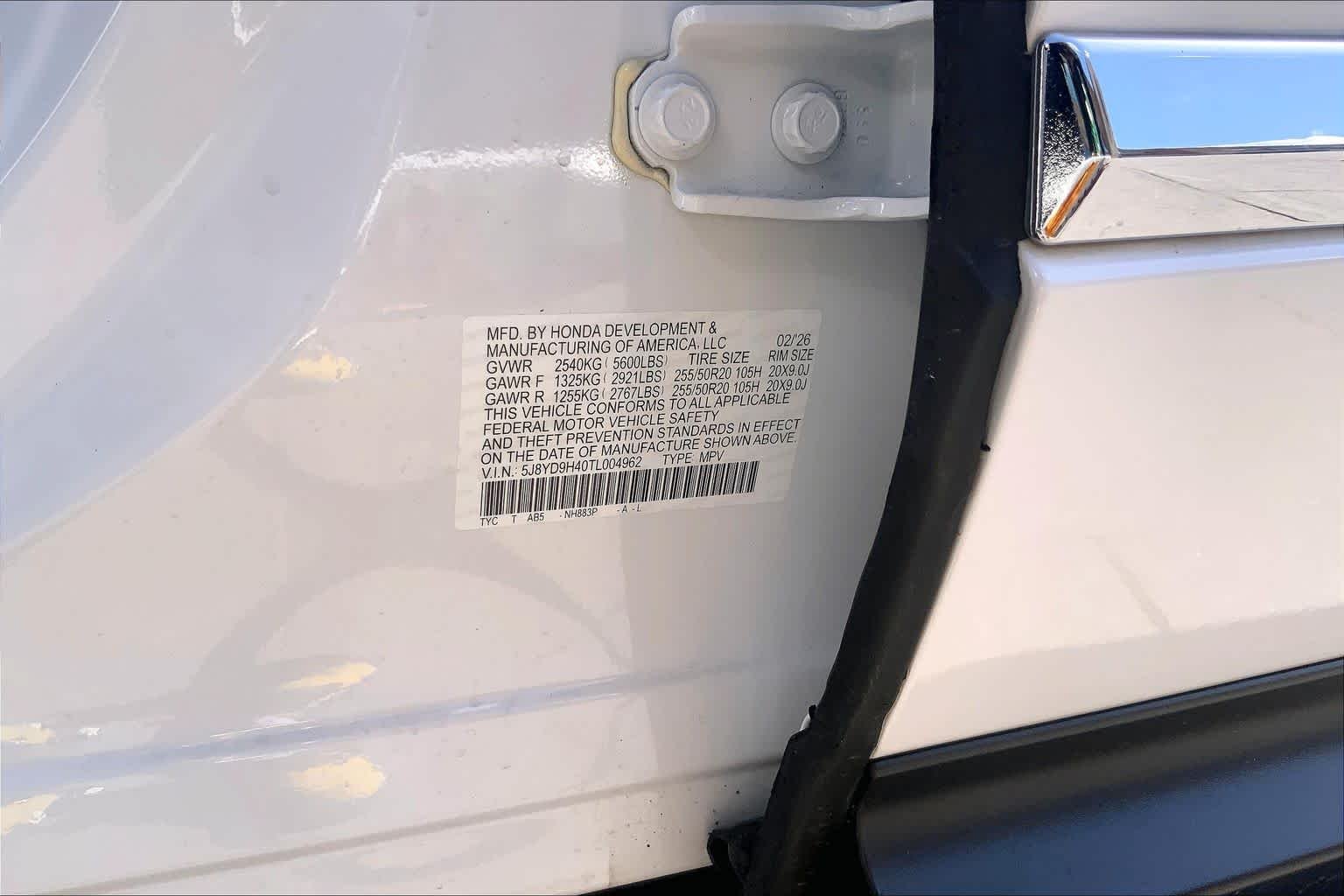 Certified Used 2026 Platinum White Pearl Acura with Technology Package image 34