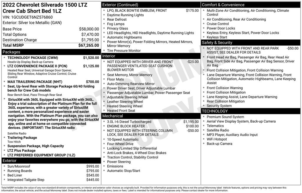 Used 2022 Silver Chevrolet LTZ image 38