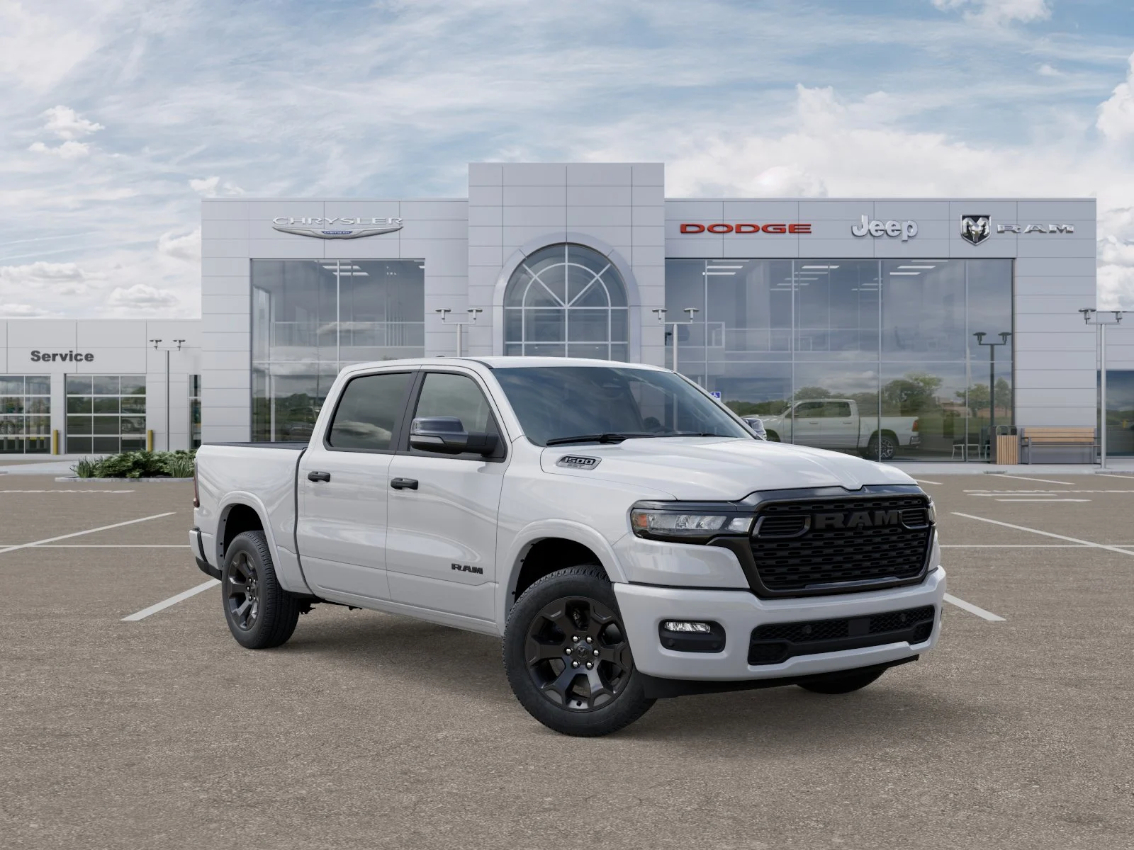 New 2025 Bright White Clear-Coat Exterior Paint RAM Big Horn/Lone Star image 32