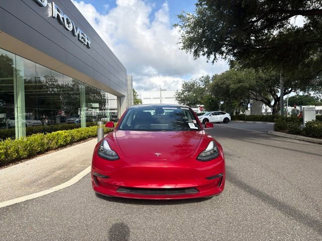 Used 2018 Red Multi-Coat Tesla Long Range Battery image 2