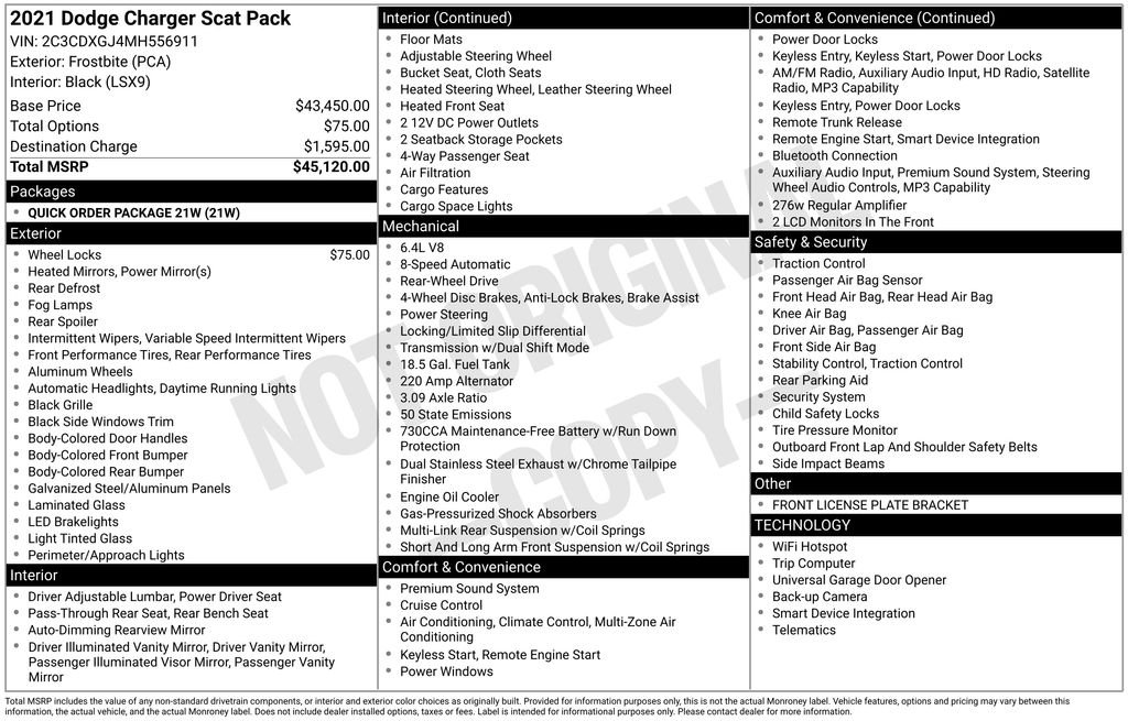 Used 2021 Blue Dodge R/T Scat Pack image 12
