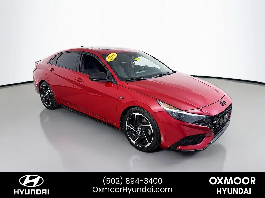 Used 2021 Scarlet Red Pearl Hyundai N Line image 1