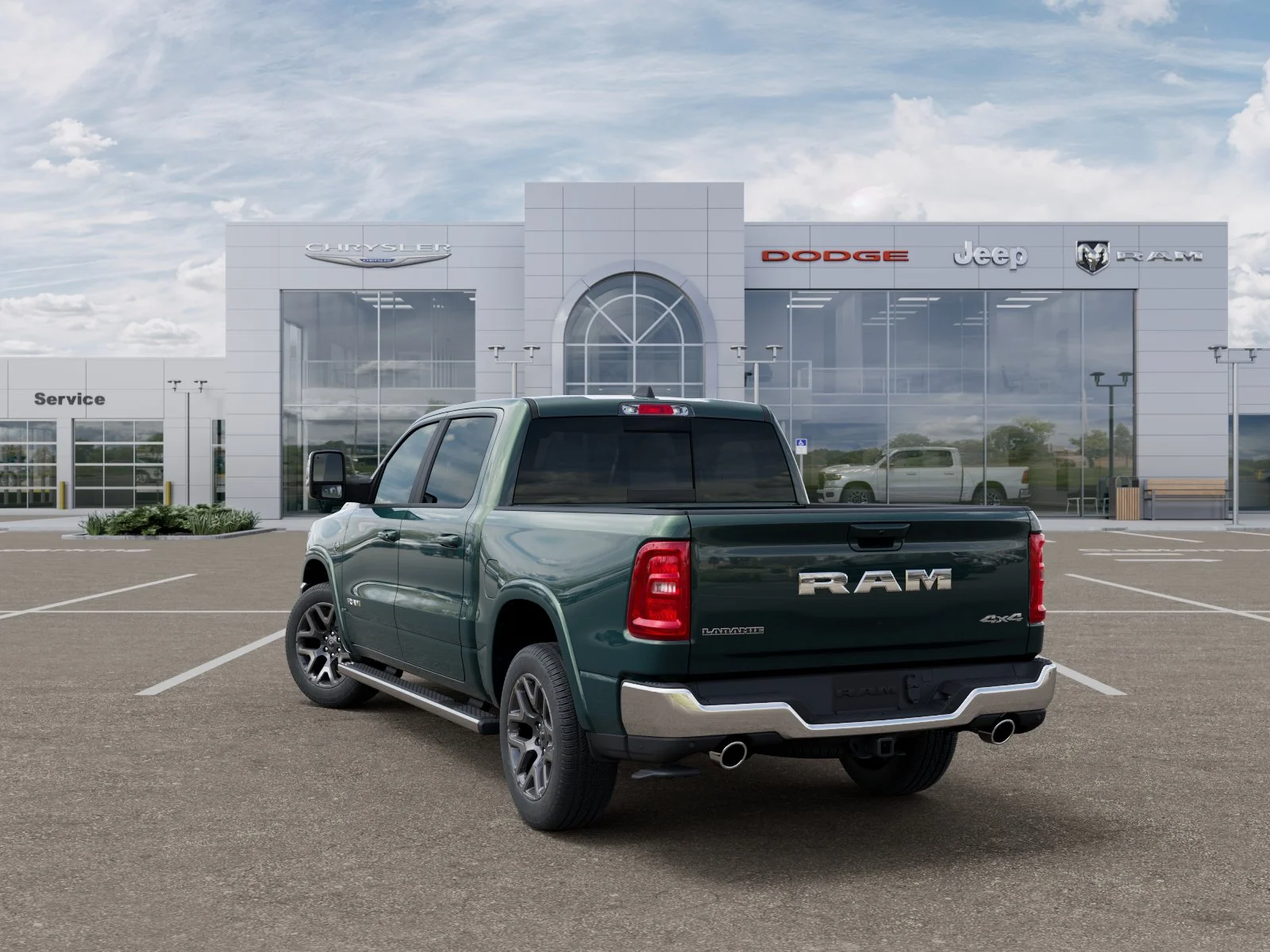 New 2026 Serrano-Green Metallic Exterior Paint RAM Laramie image 29
