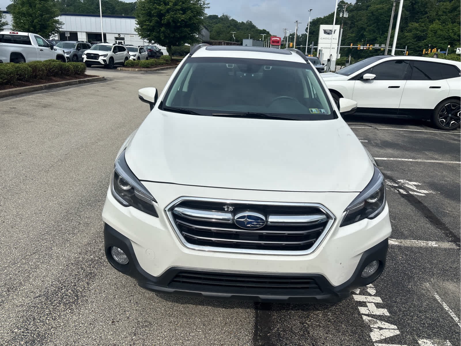 Used 2018 Crystal White Pearl Subaru Touring image 3