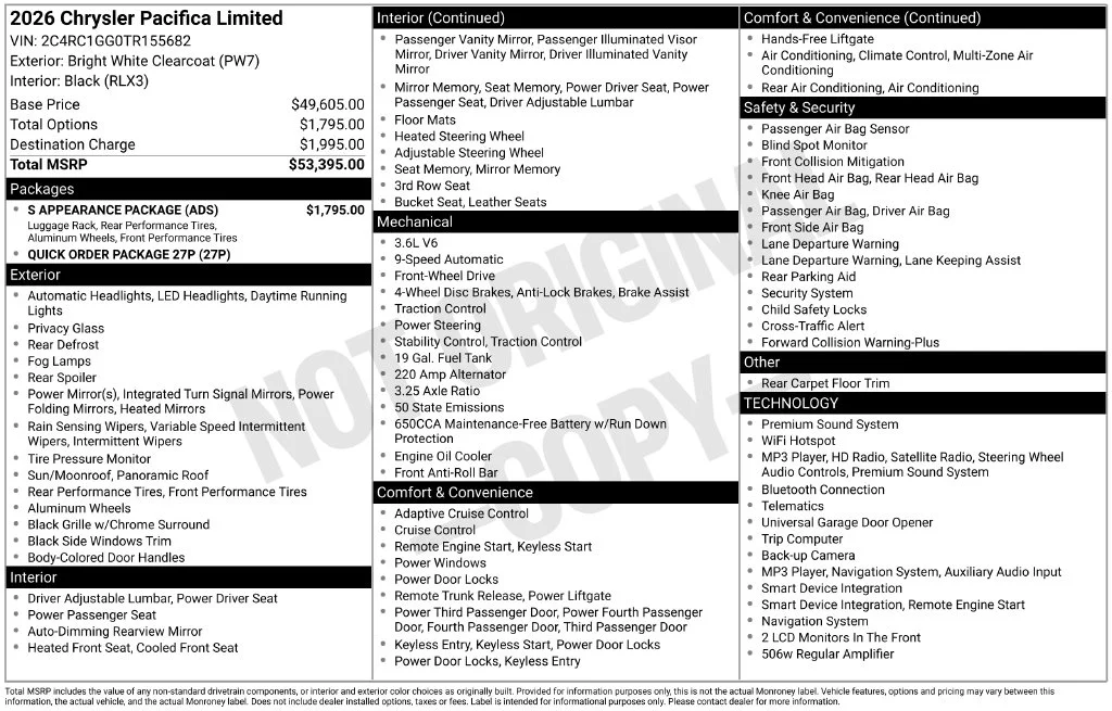 2026 Chrysler Pacifica Limited - Photo 38