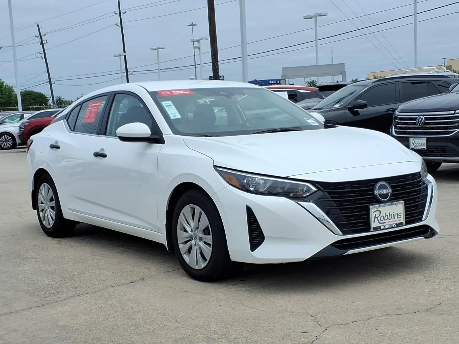 2025 Nissan Sentra S White at Robbins Nissan