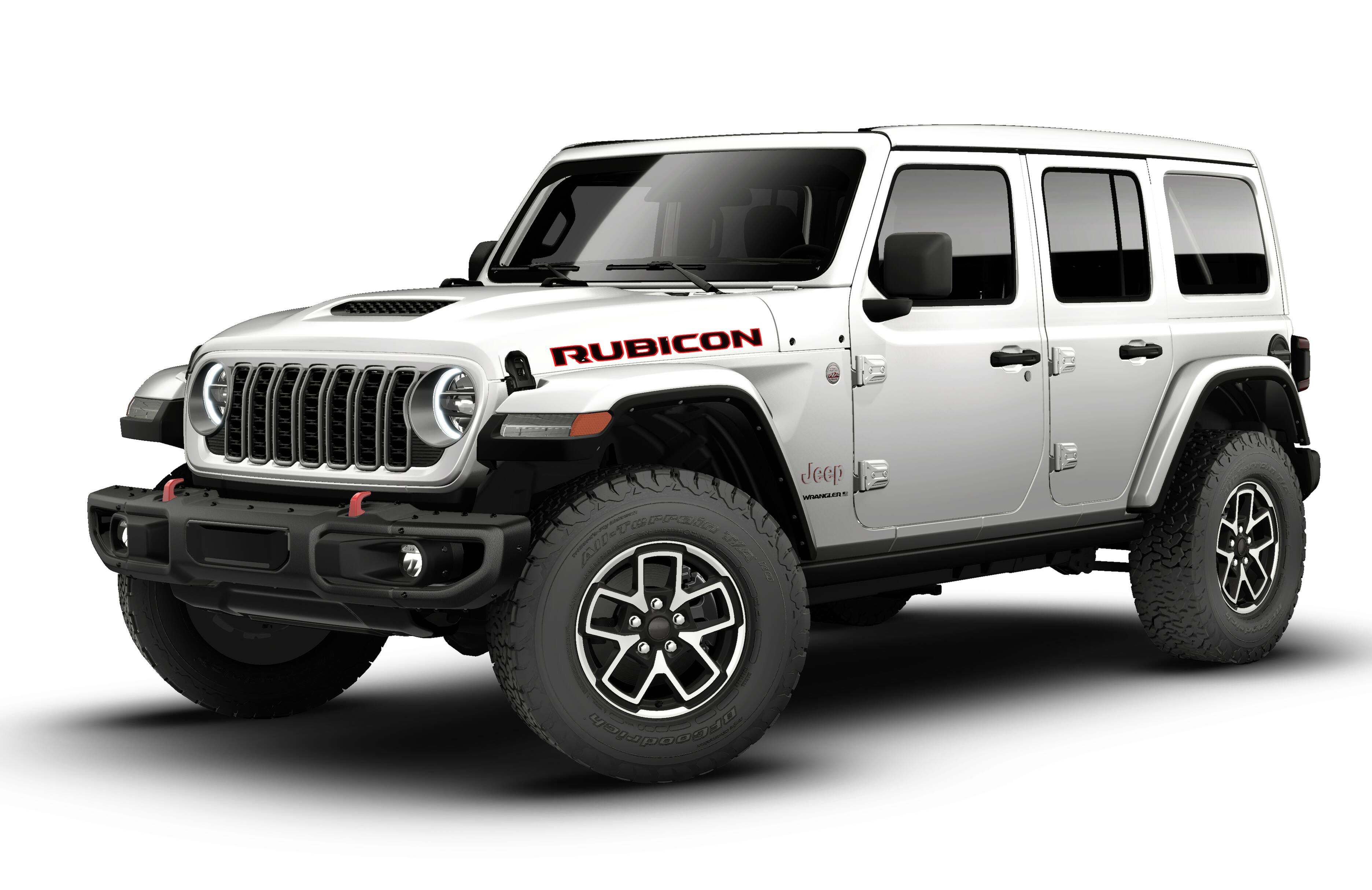 New 2026 Bright White Clear-Coat Exterior Paint Jeep Rubicon image 13