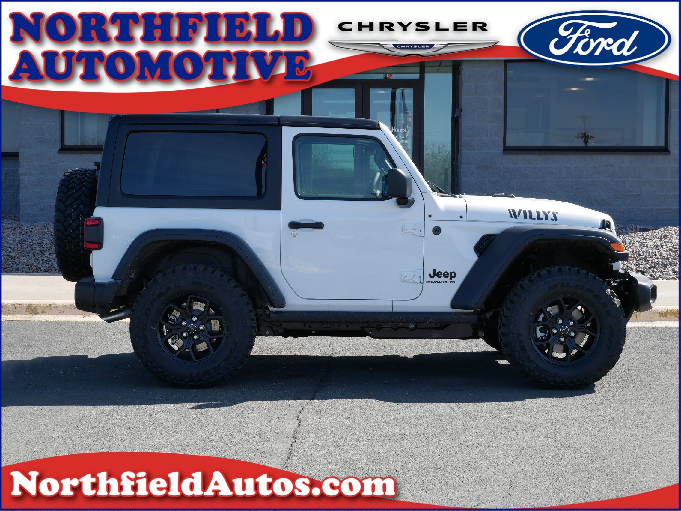New 2026 Bright White Clear-Coat Exterior Paint Jeep Willys image 1