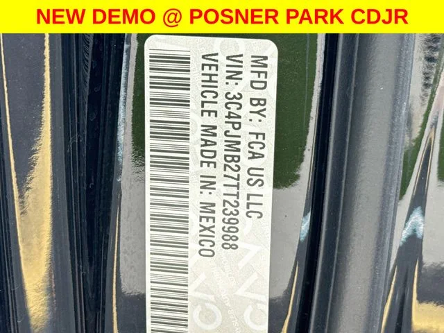 New 2026 Diamond Black Crystal Pearlcoat Jeep Laredo image 32