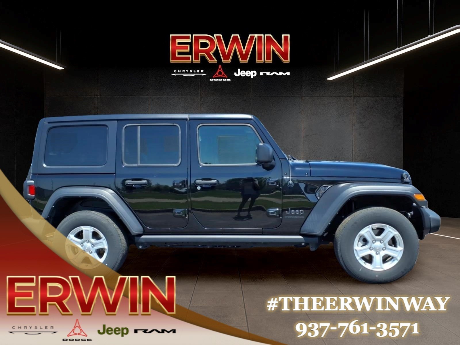 Certified Used 2023 Black Clear Coat Jeep Sport S image 8