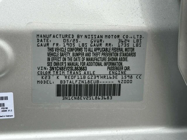 2025 Nissan Versa Sedan SV - Photo 25