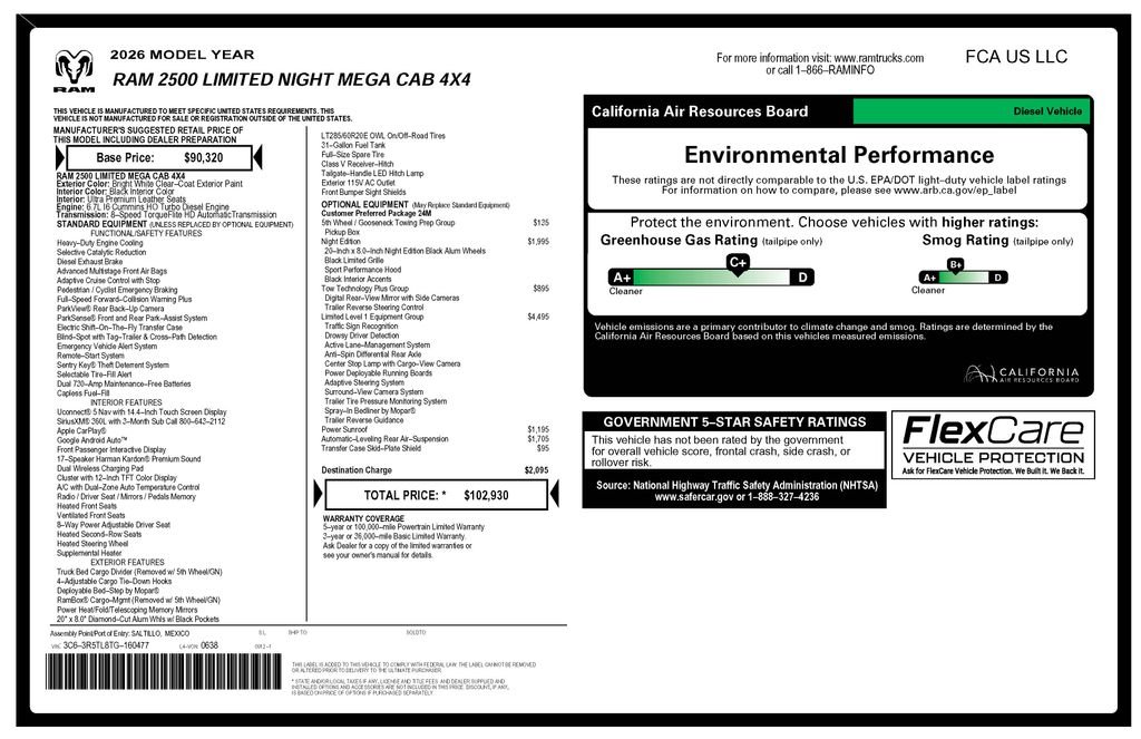 Used 2026 White Ram Limited image 4