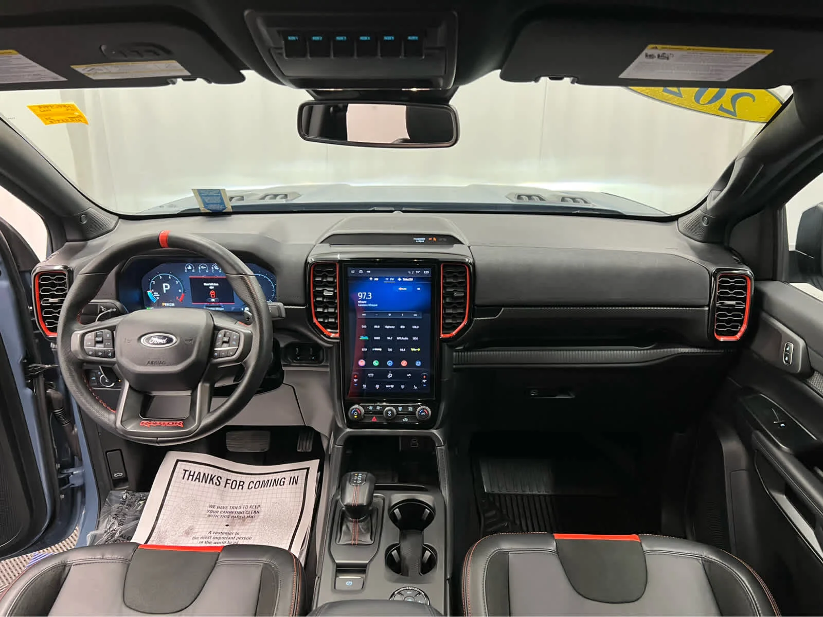 Used 2024 Azure Gray Metallic Tri-Coat Ford Raptor image 35