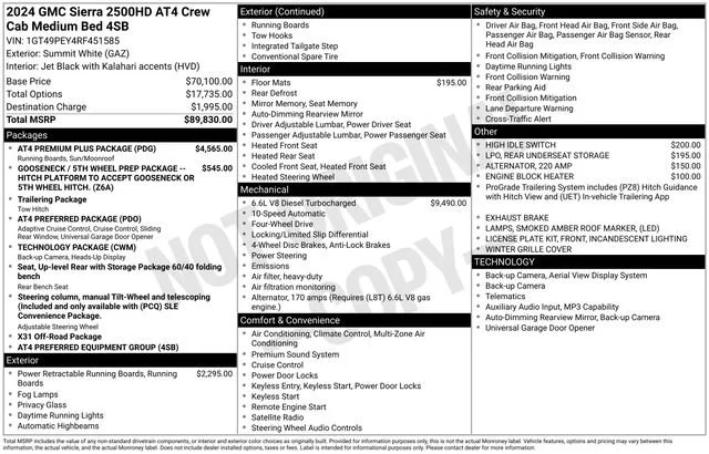 2024 GMC Sierra 4WD Crew Cab Standard Box AT4's photo