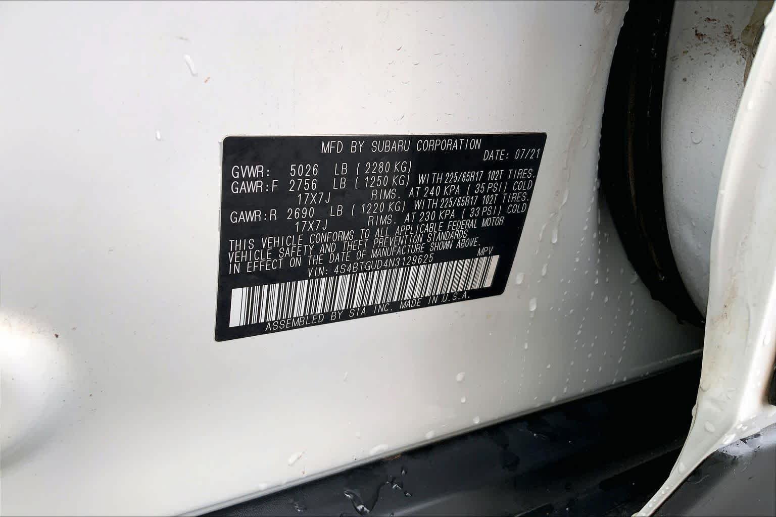 Used 2022 Crystal White Pearl Subaru Wilderness image 29