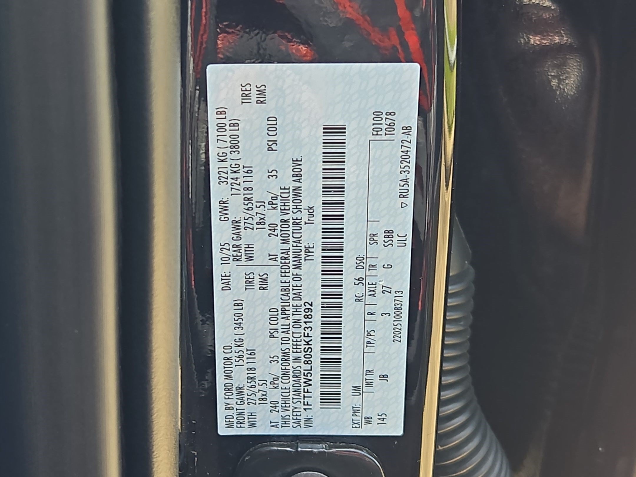 Certified Used 2025 Blue Ford Lariat image 33