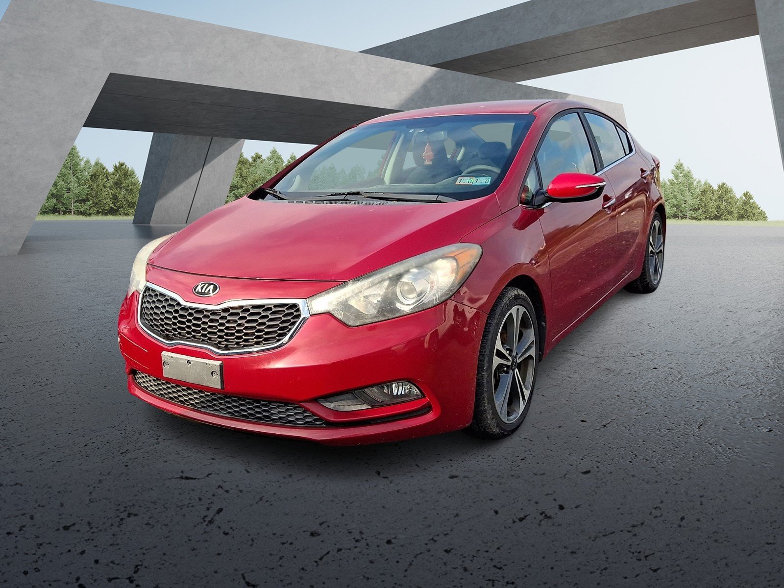 Used 2015 Crimson Red Kia EX image 1