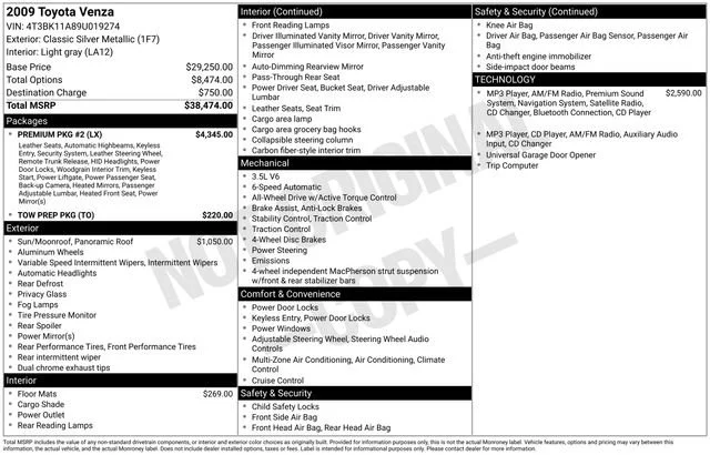 Used 2009 Classic Silver Metallic Toyota Base image 18