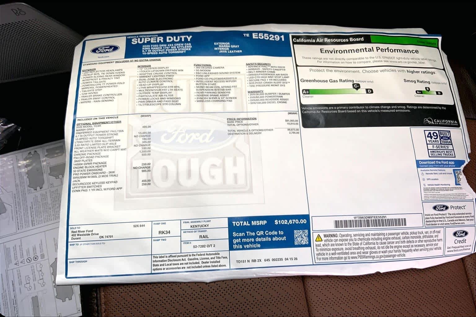 New 2026 Marsh Gray Ford F-350® King Ranch® image 19