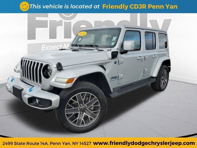 Used 2023 Silver Jeep Sahara 4xe image 1
