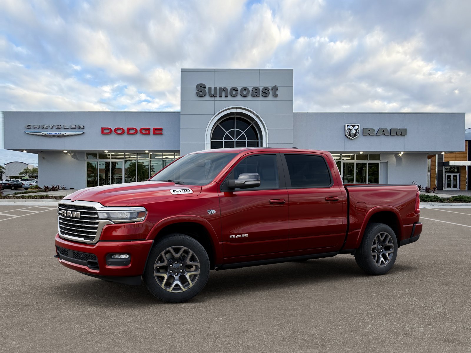 New 2026 Molten Red Pearl-Coat Exterior Paint RAM Laramie image 35