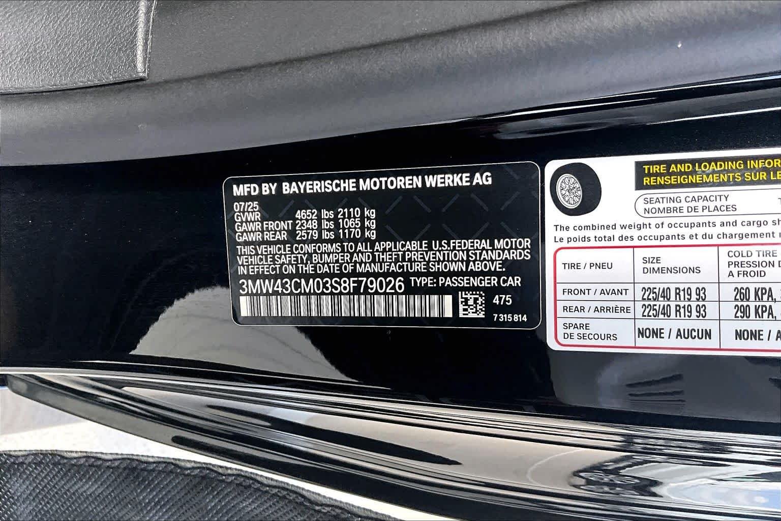 Used 2025 Black Sapphire Metallic BMW M240i image 31