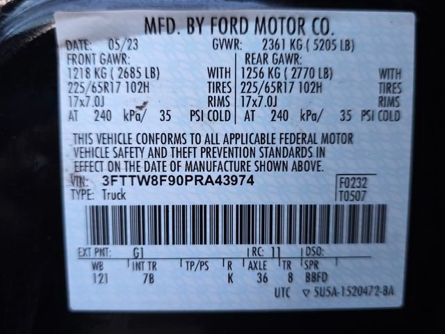 Used 2023 Black Ford XLT image 3