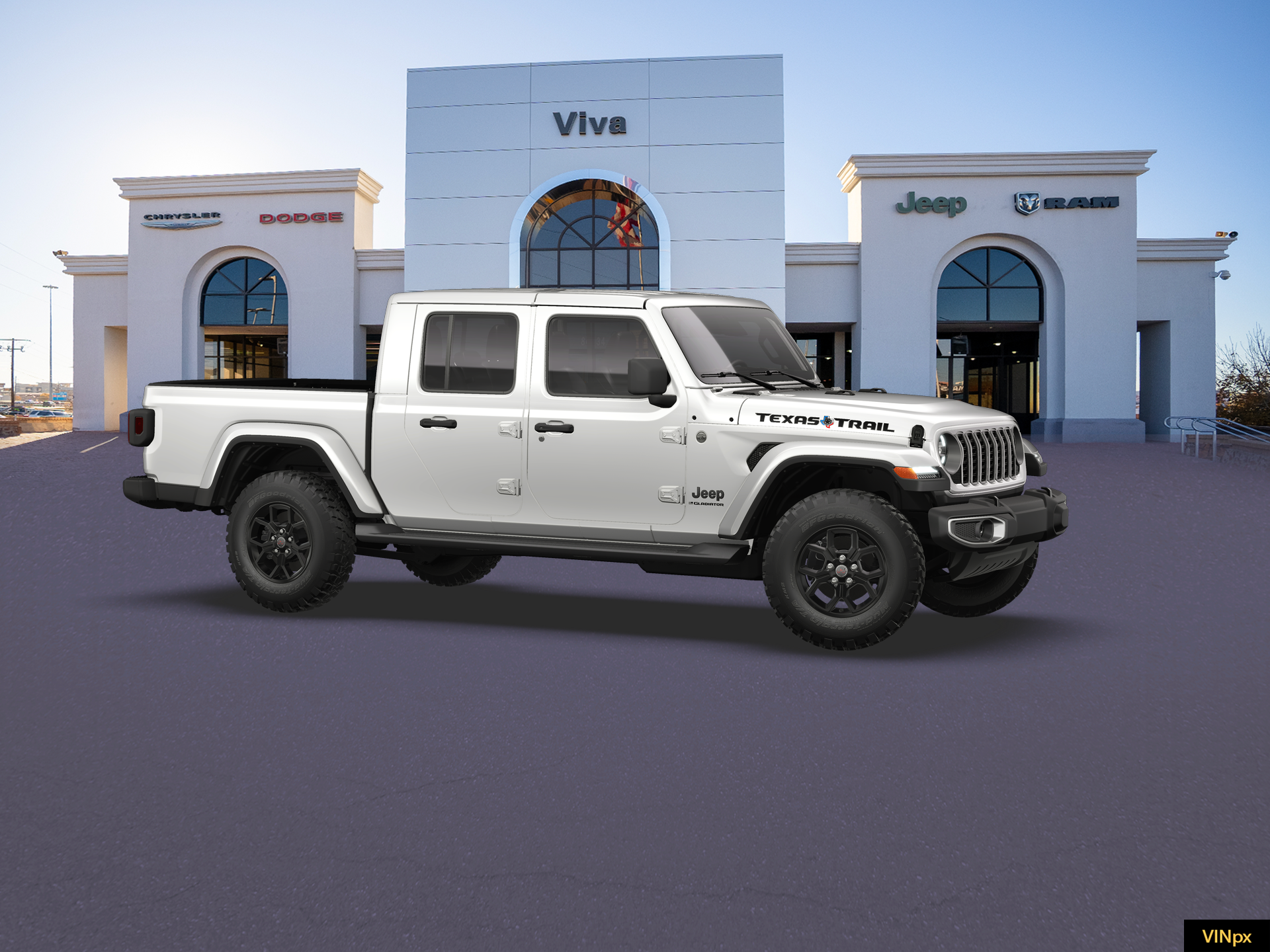 New 2026 Bright White Clear-Coat Exterior Paint Jeep Texas Trail image 22