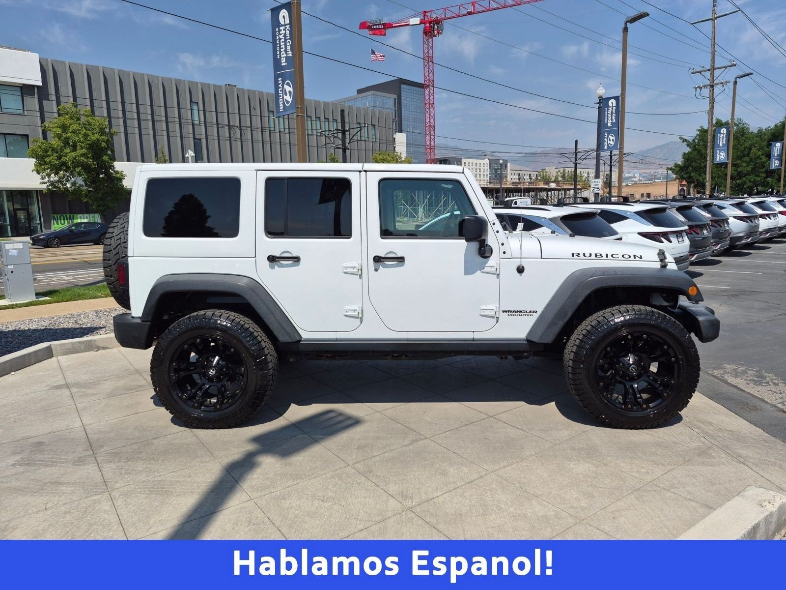 Used 2017 Bright White Clearcoat Jeep Rubicon image 2