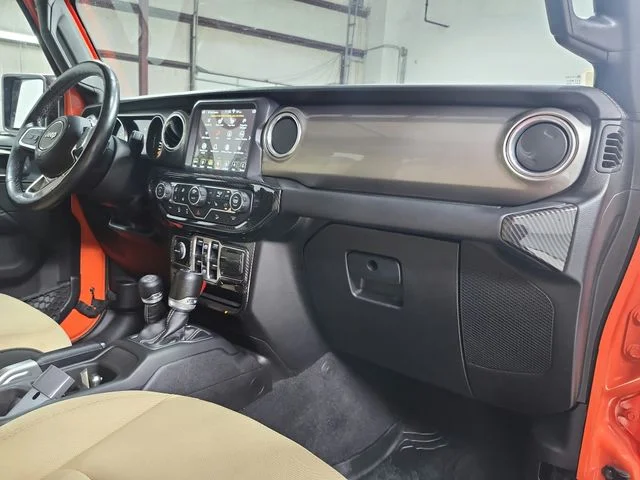 Used 2018 Orange Jeep Unlimited Sahara image 43