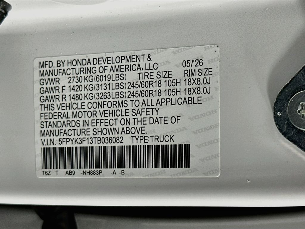 New 2026 Platinum White Pearl Honda Sport image 30