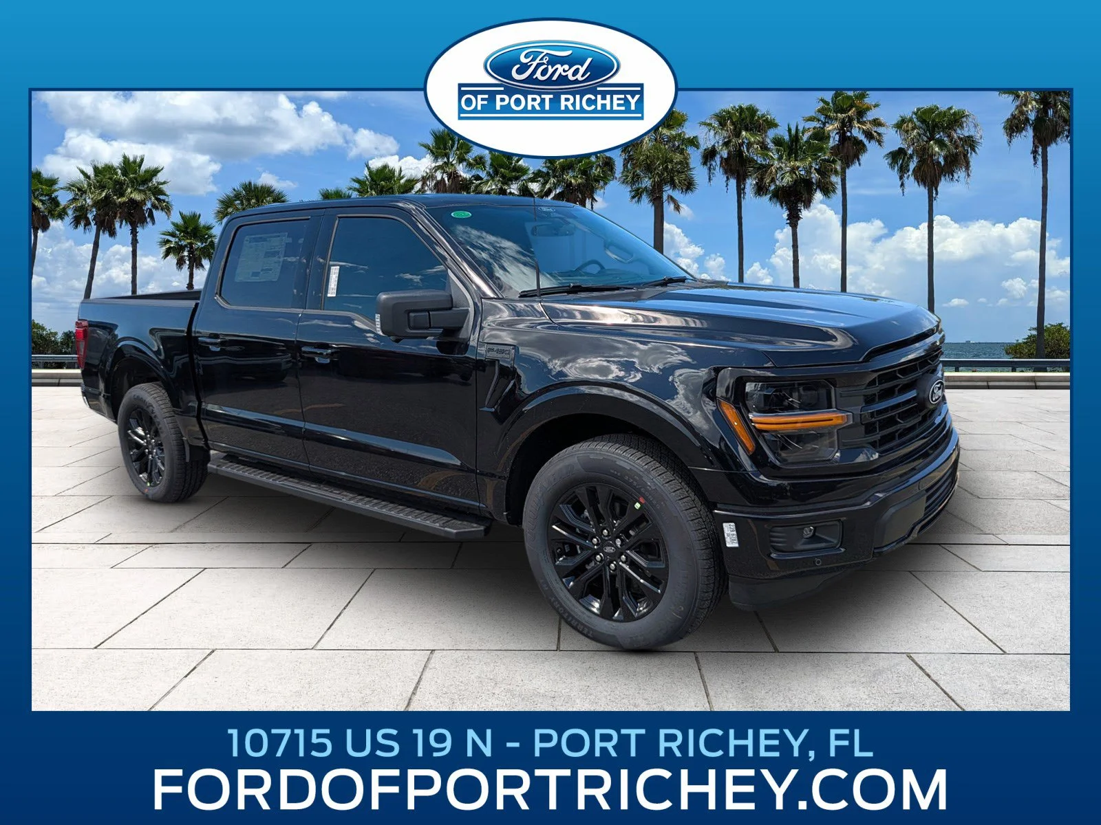 New 2026 Agate Black Metallic Ford XLT image 1