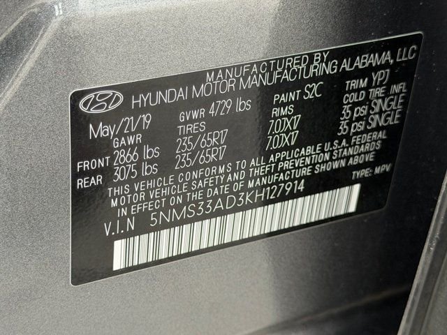 Used 2019 Gray Hyundai SEL image 39