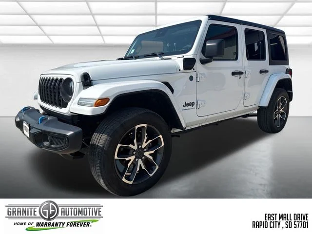 Used 2024 White Jeep Sport S 4xe image 1