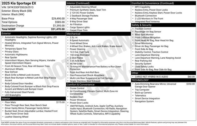 Certified Used 2025 Black Kia EX image 22
