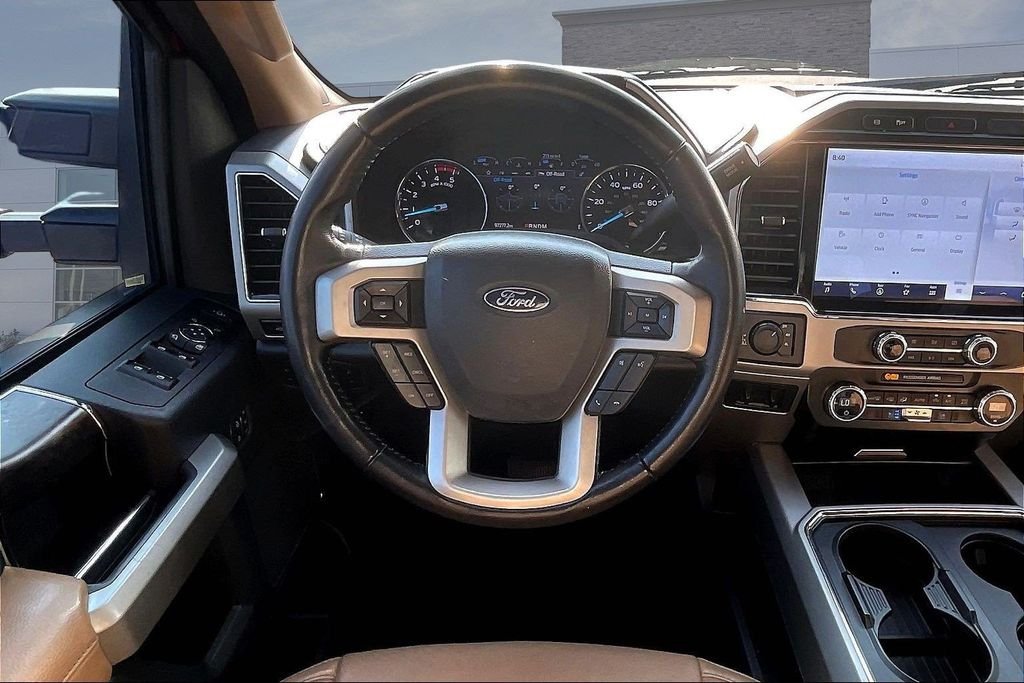 Certified Used 2022 Red Metallic Ford Lariat image 9