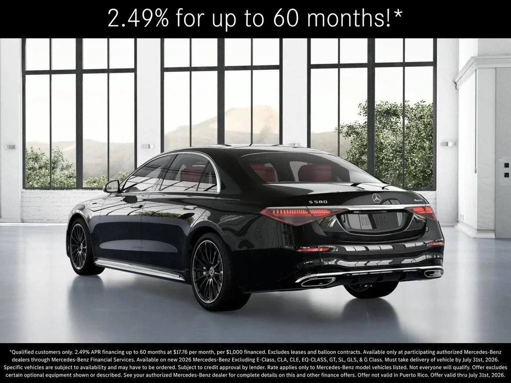 New 2026 Obsidian Black Metallic Mercedes-Benz S 580 image 70