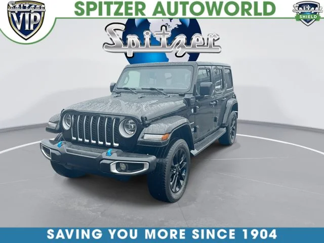 Used 2022 Black Jeep Unlimited Sahara 4xe image 4