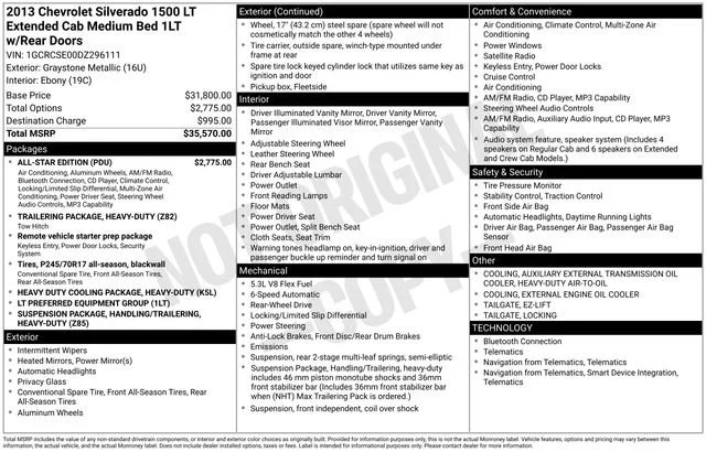 Used 2013 GRAYSTONE METALLIC Chevrolet LT image 5